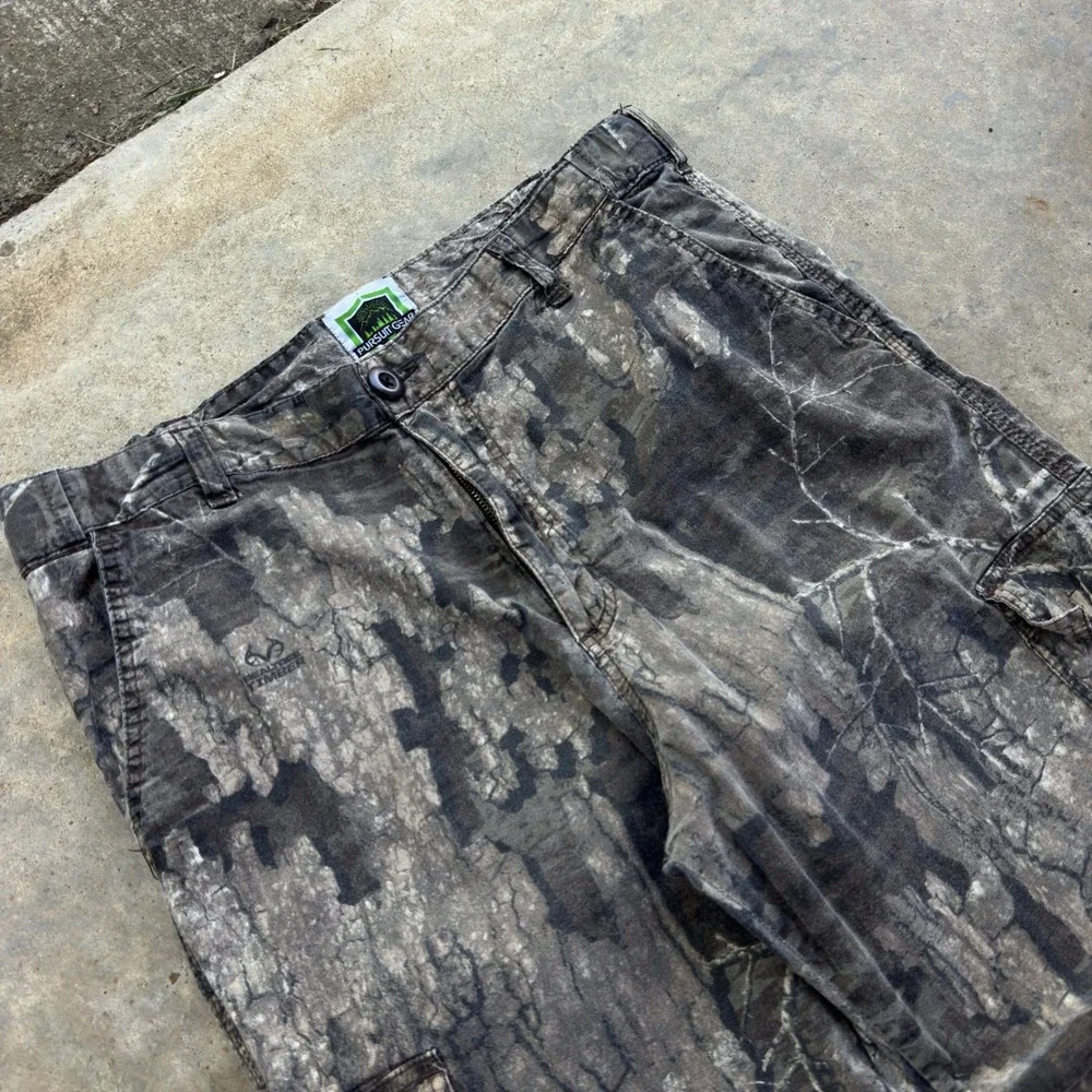 Vintage Y2K Pursuit Gear RealTree Camo Cargo Pants Baggy Gorpcore 34 (j1)